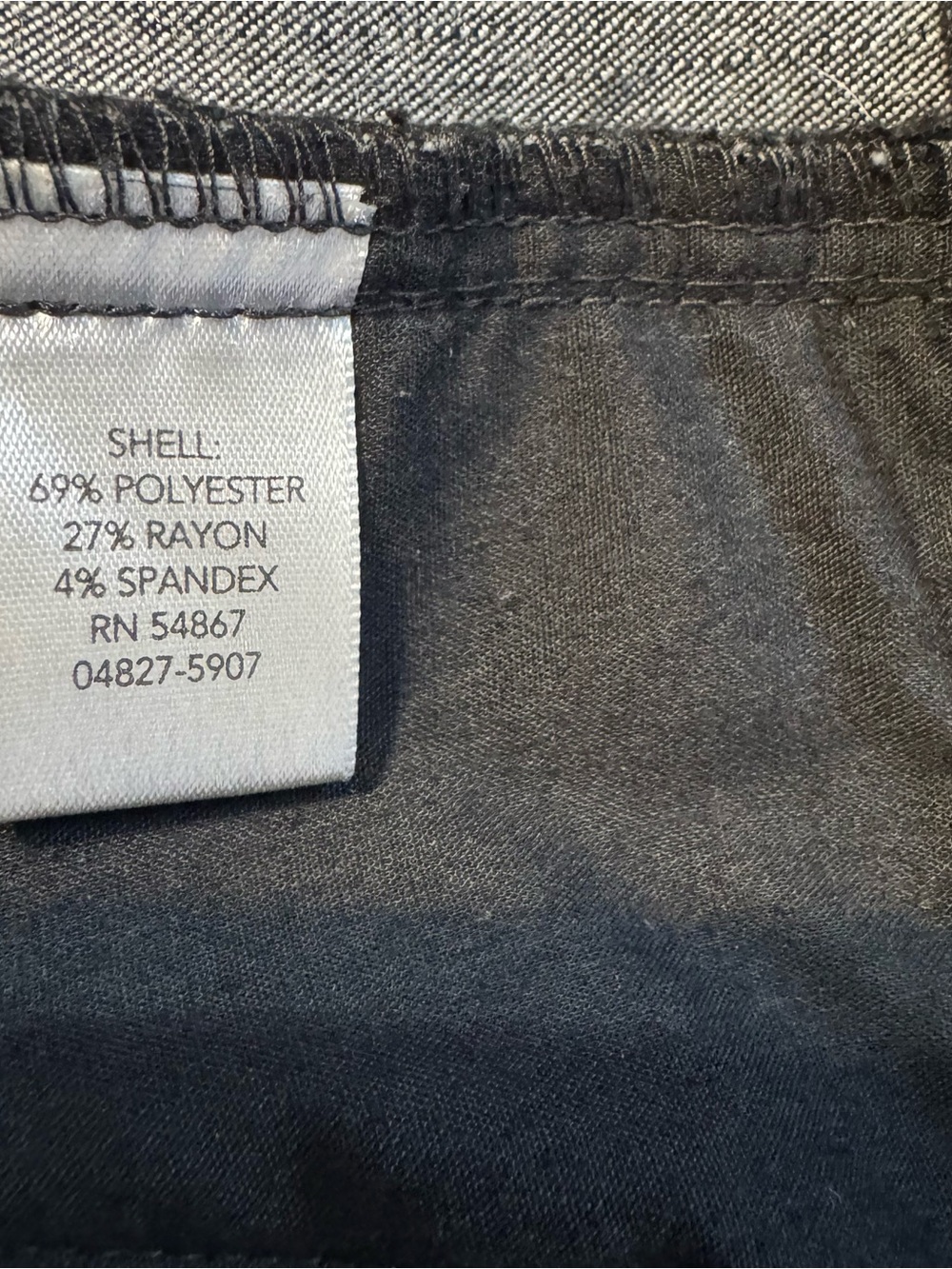 Dark GRAY Straight-Leg Dress Pants/Trouser with Zipper Detail  SIZE: 10     #Q - Picture 9 of 9